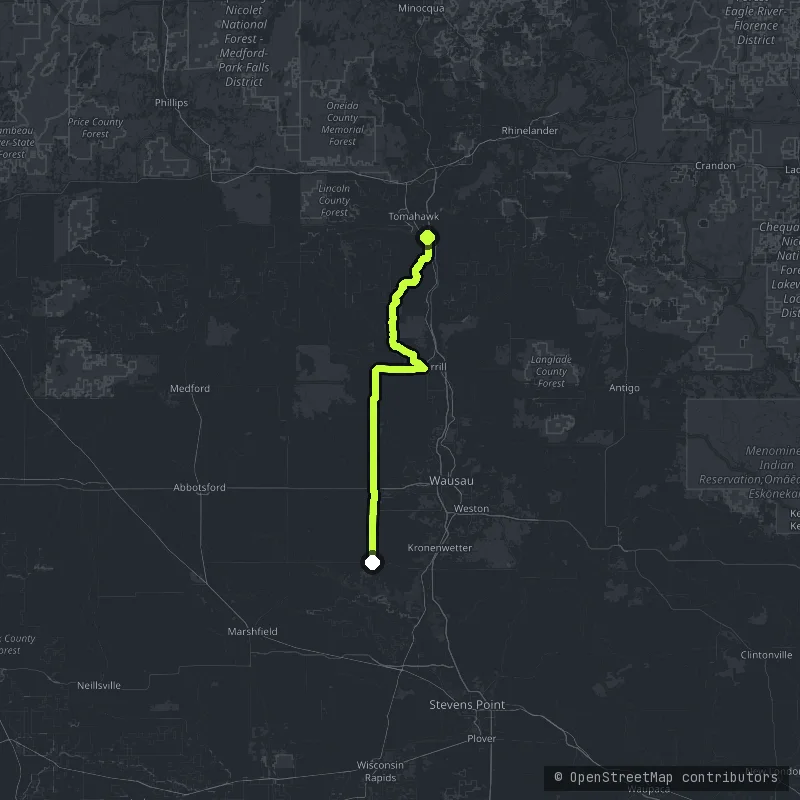 The South Boundary Road - The Porcupine Mountains map