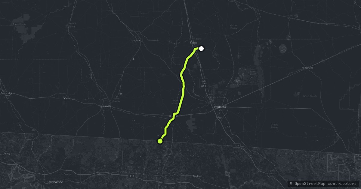The Tallulah Gorge map