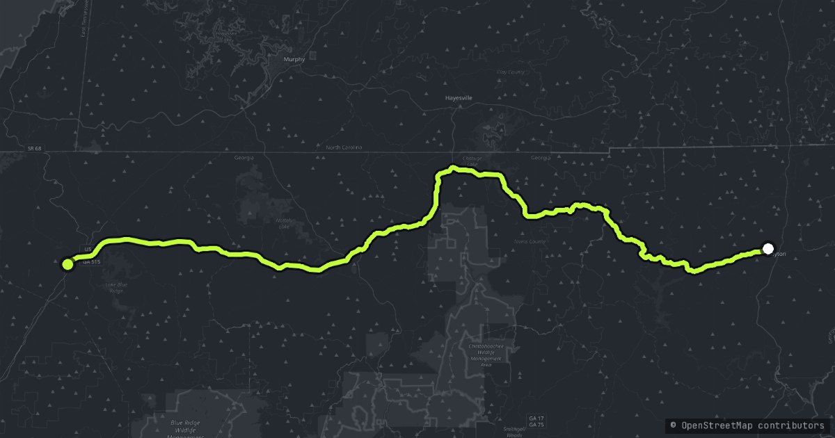 The Tennessee Line map