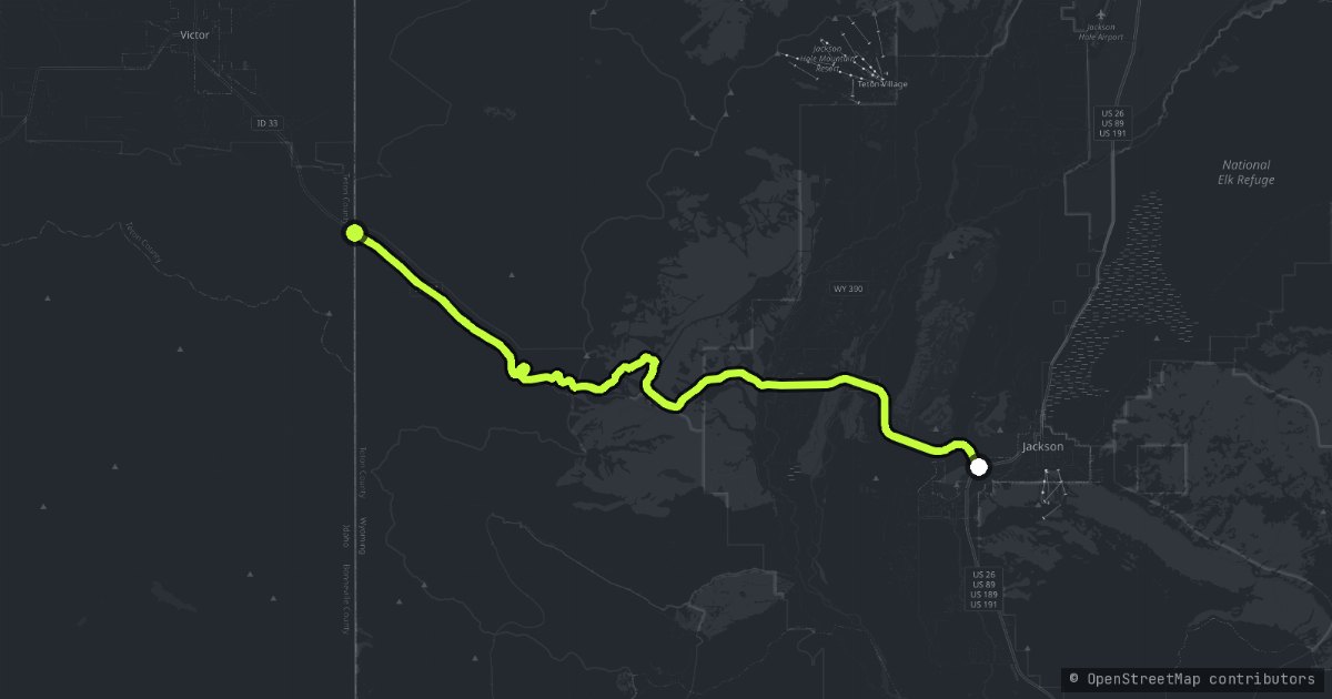 The Teton Pass map