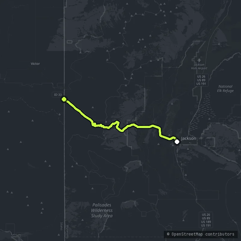 The Teton Pass map