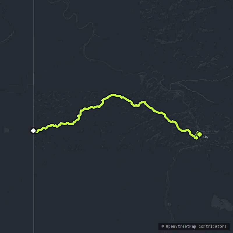 The Top of the World Highway map