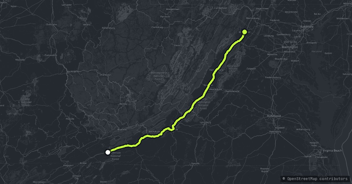 The Valley Pike map