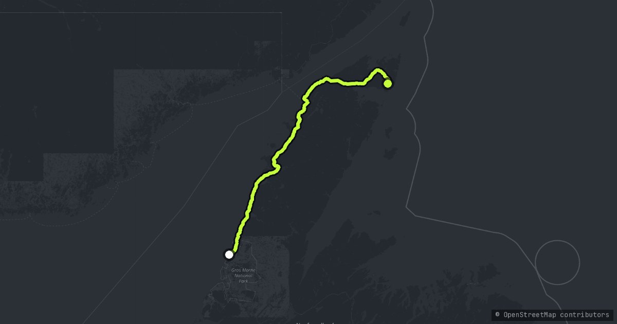 The Viking Trail map