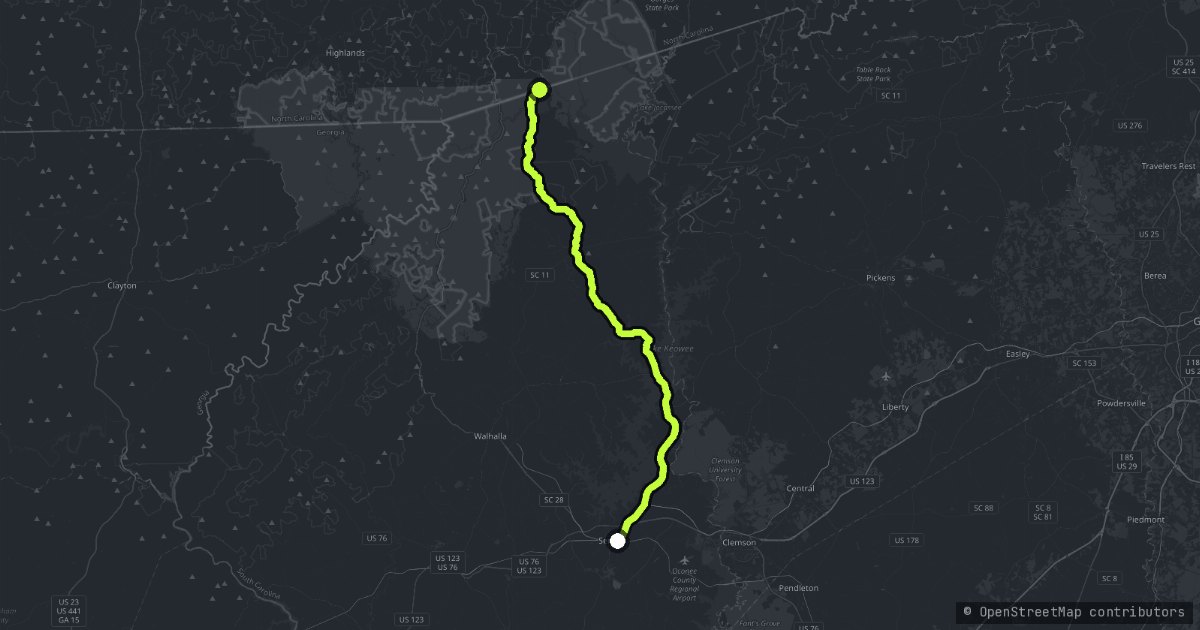 The Whitewater map