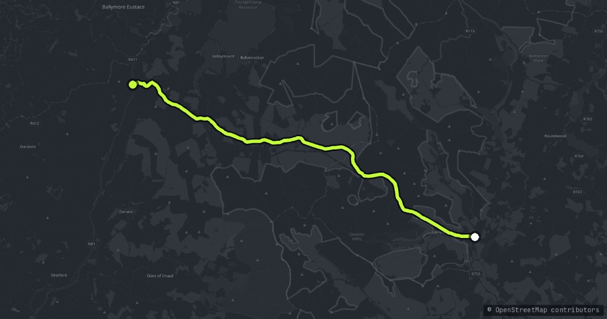 The Wicklow Gap map