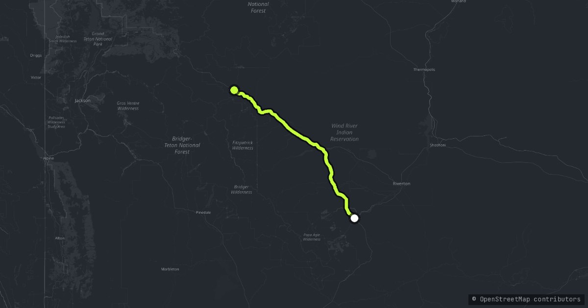 The Wind River Valley map