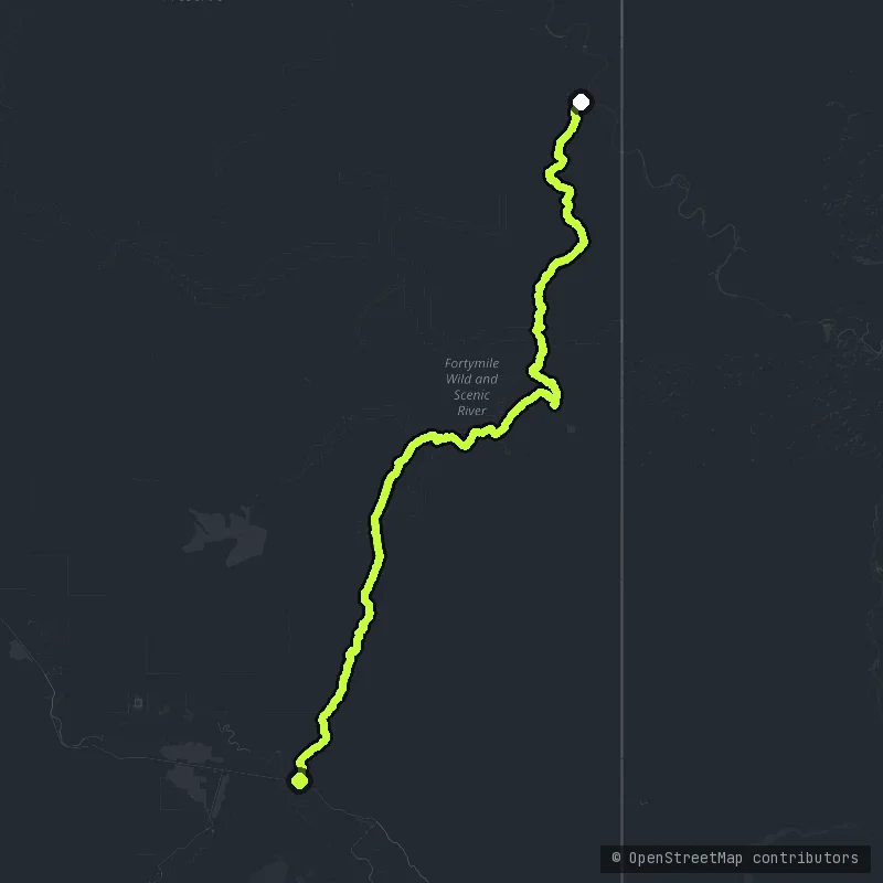 Top of the World Highway map