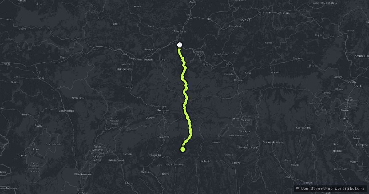 Transalpina map