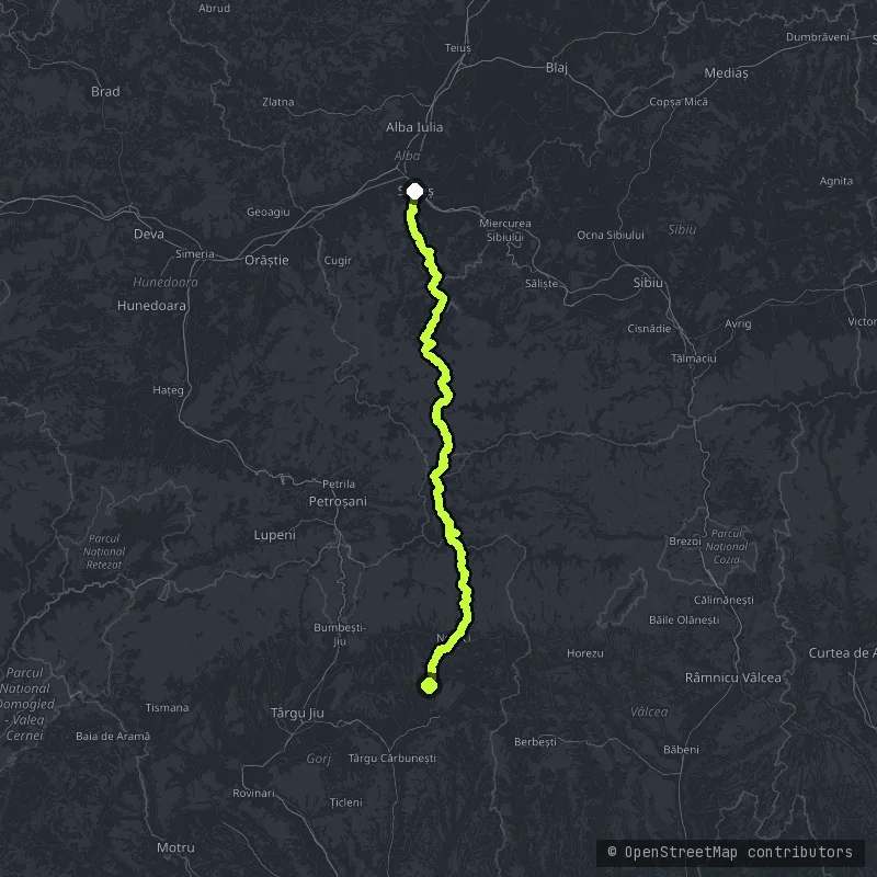 Transalpina map