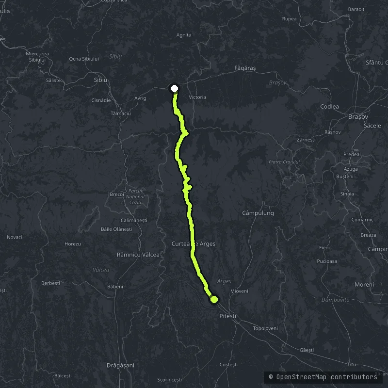 Transfăgărășan map