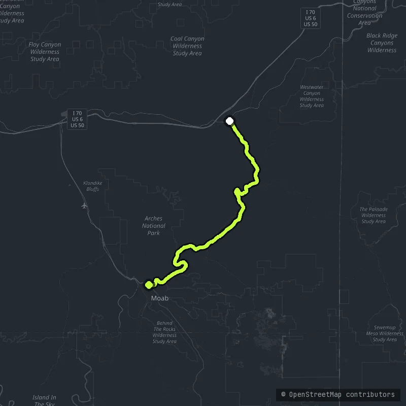 Upper Colorado River Scenic Byway map