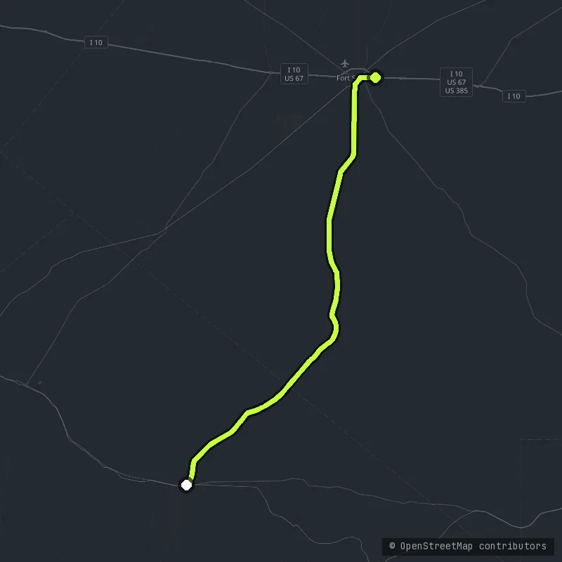 US-385 map