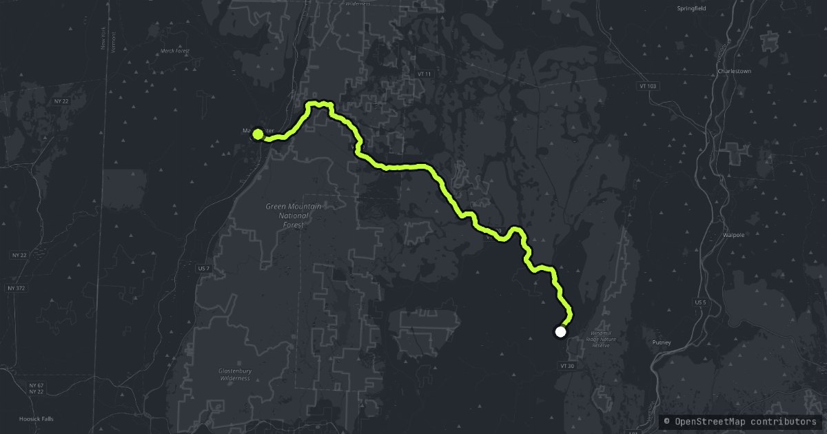 Vermont Route 30 map