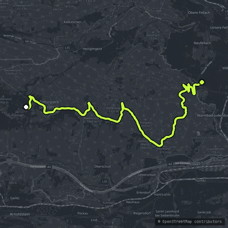 Villacher Alpenstraße map