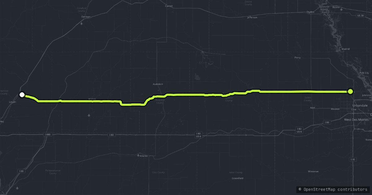 Western Skies Scenic Byway map