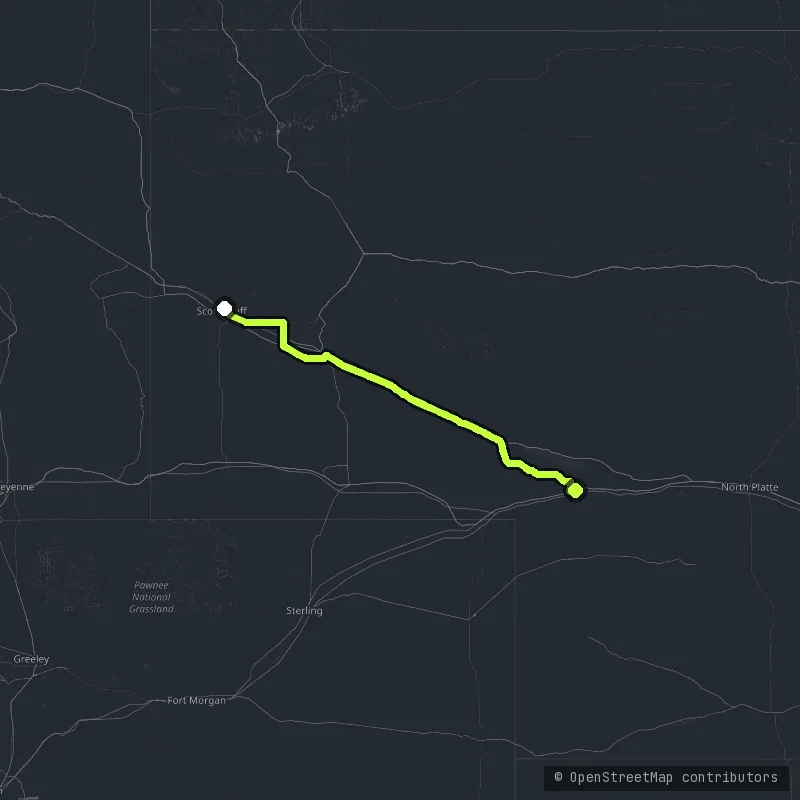 Western Trails Heroic and Scenic Byway map