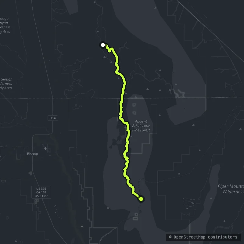 White Mountain Road map
