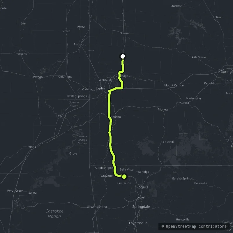 Wichita Mountains Byway map