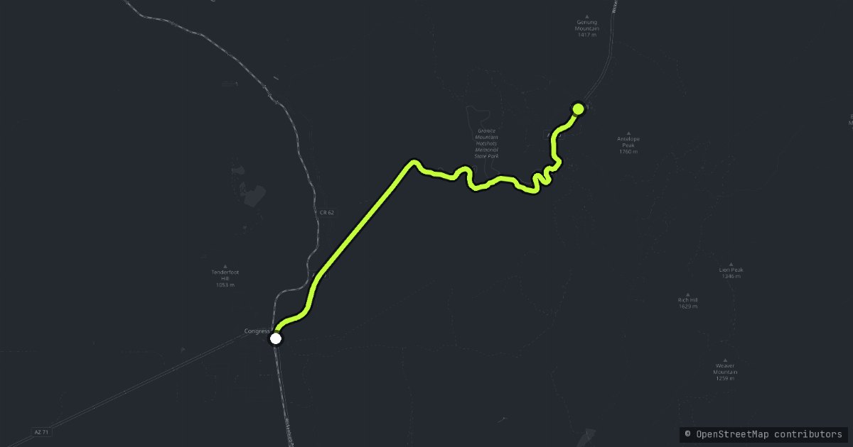 Yarnell Hill map