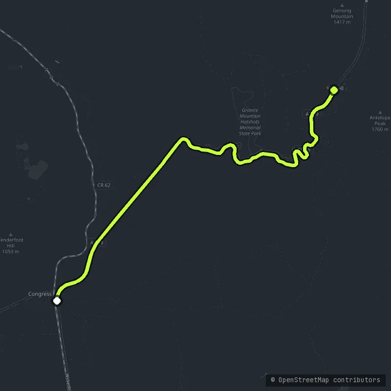Yarnell Hill map