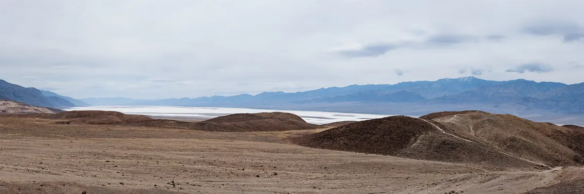Death Valley from Artist's Drive, panorama, Death Valley National Park, California