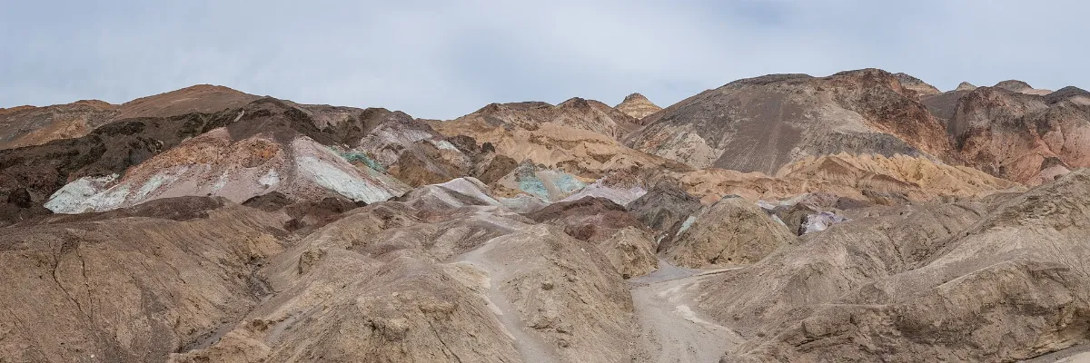 Artist's Palette panorama, Death Valley National Park, California
