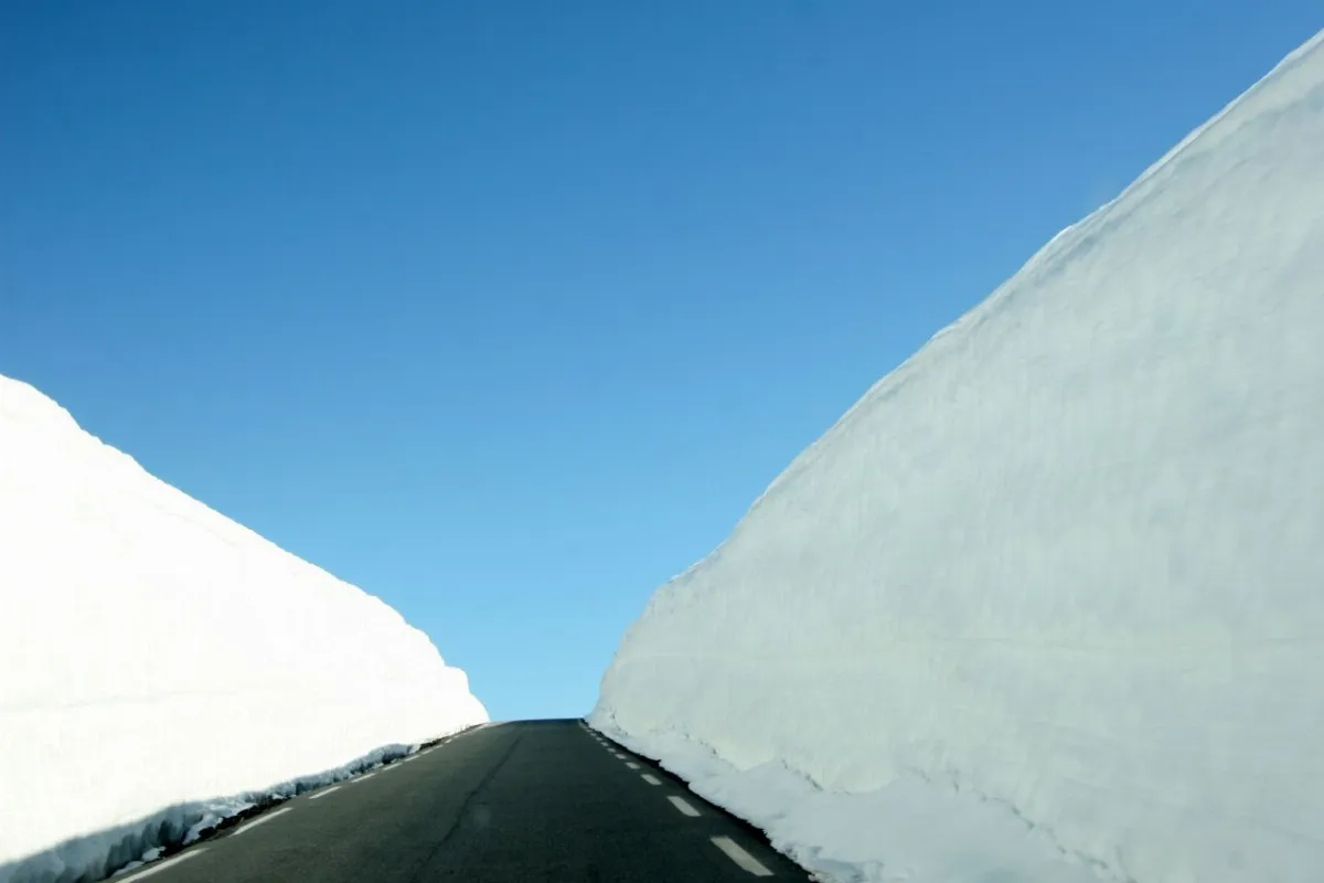 Aurlandsveien snow
