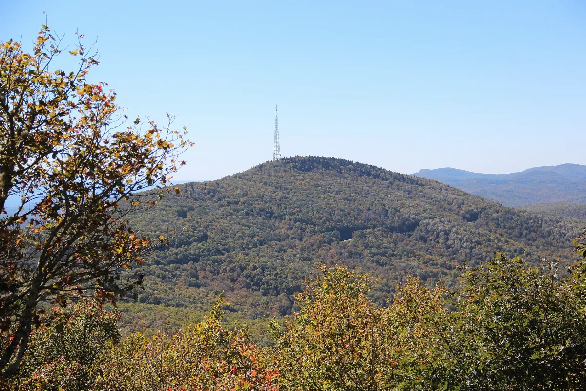 Grandmother Mtn, viewed from Grandfather Mtn, Oct 2016
