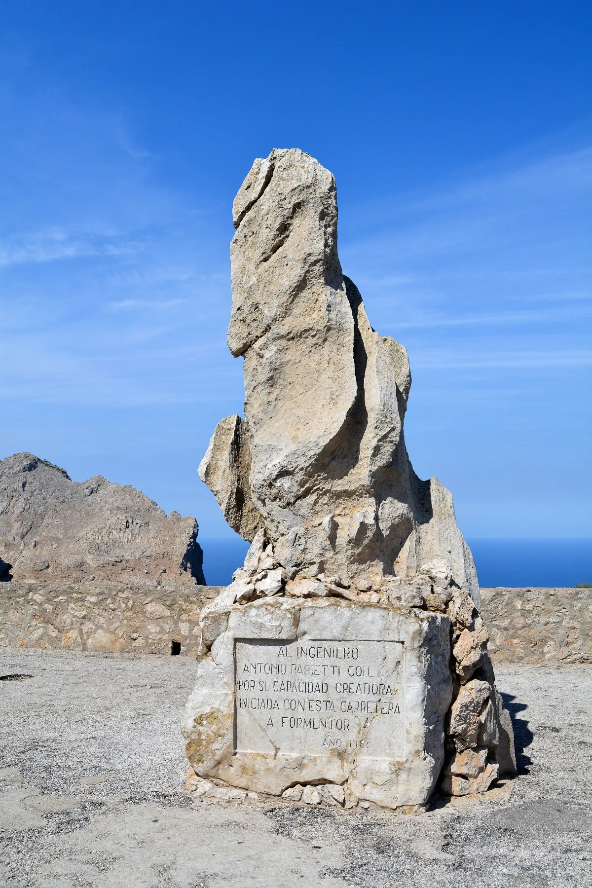 Mallorca Cap de Formentor monument Parietti