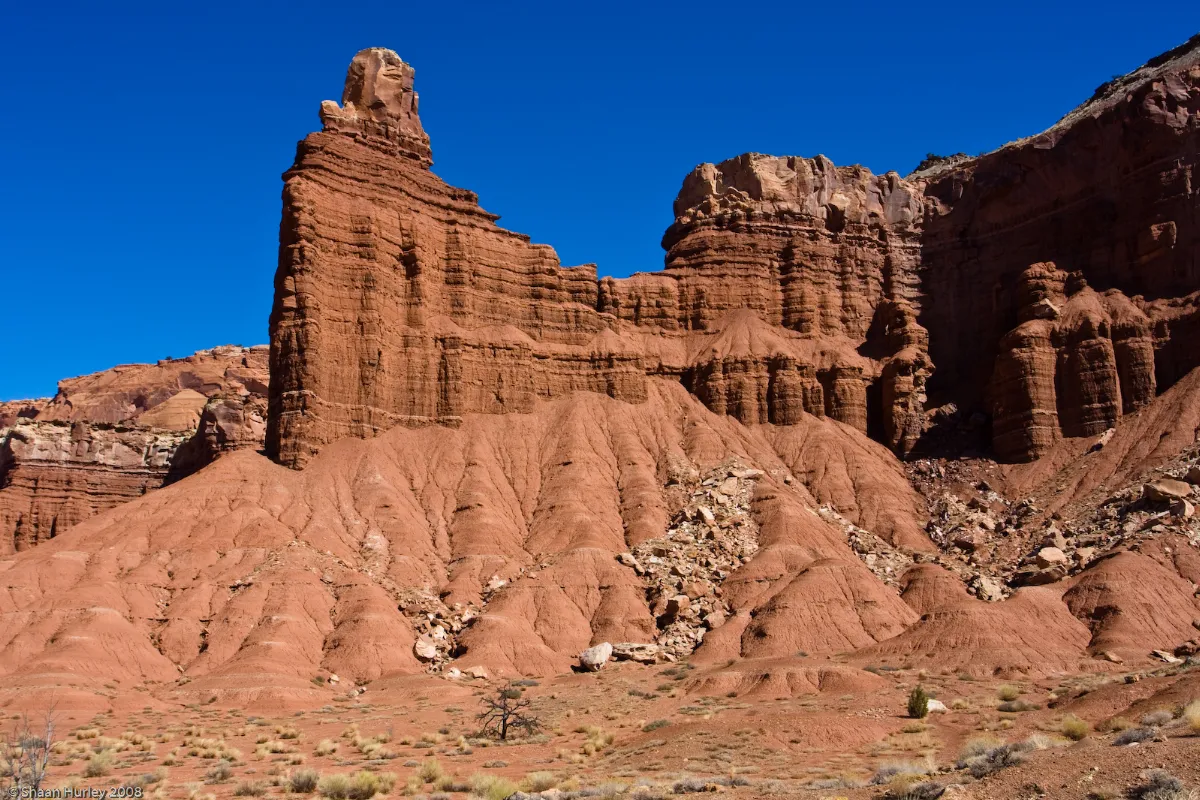 Chimney Rock of Capitol Reef National Park