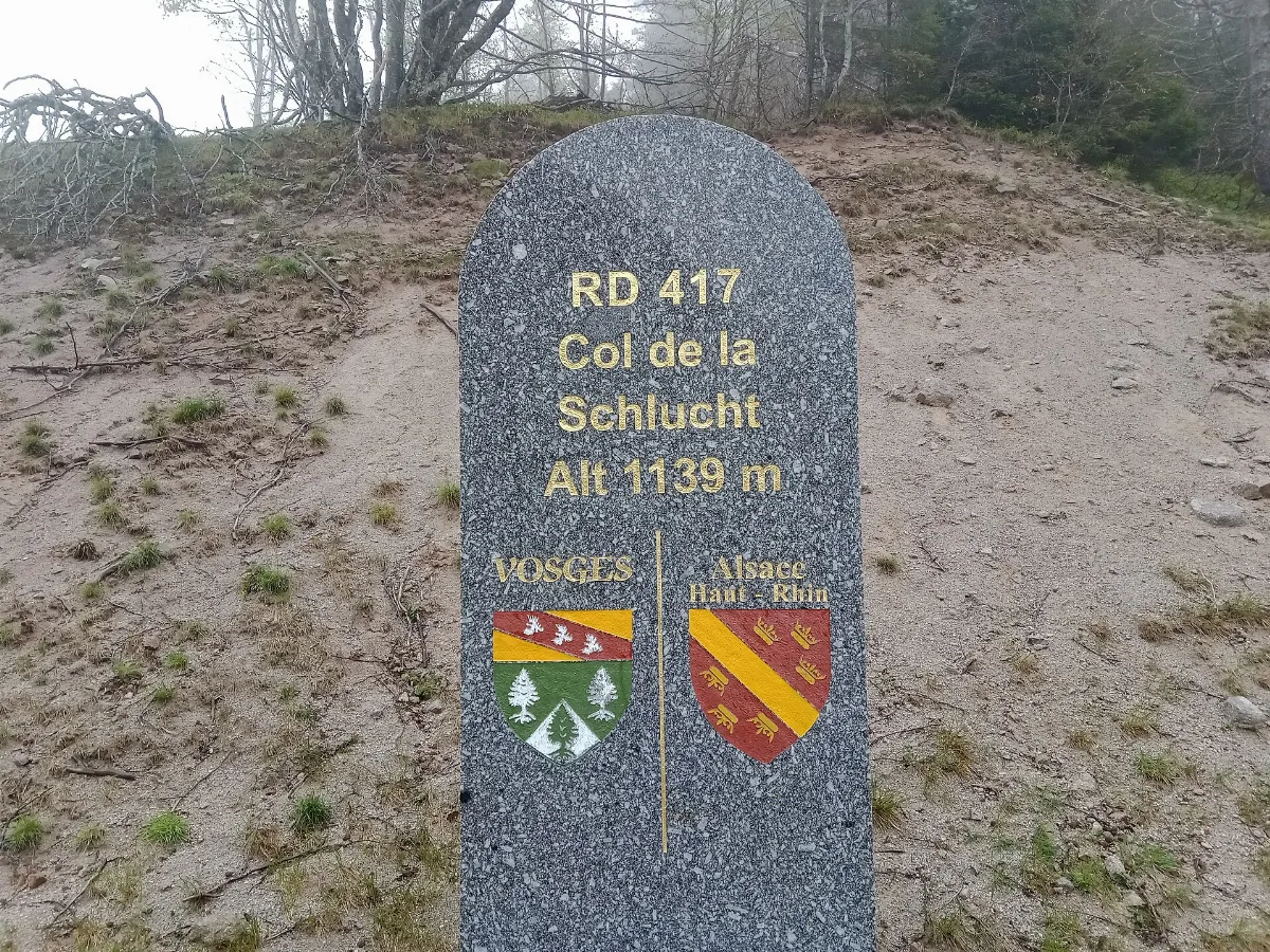 Col de la Schlucht borne