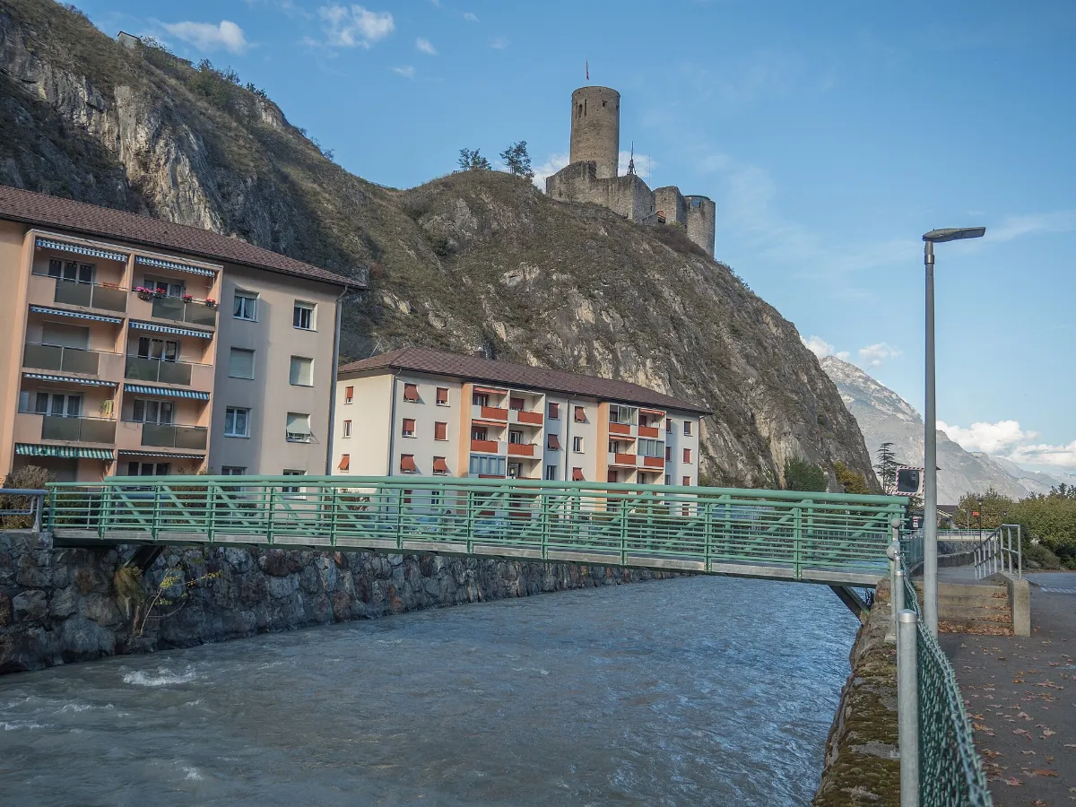 Fussgängerbrücke bei Manoir über die Dranse, Martigny VS 20241028-jag9889
