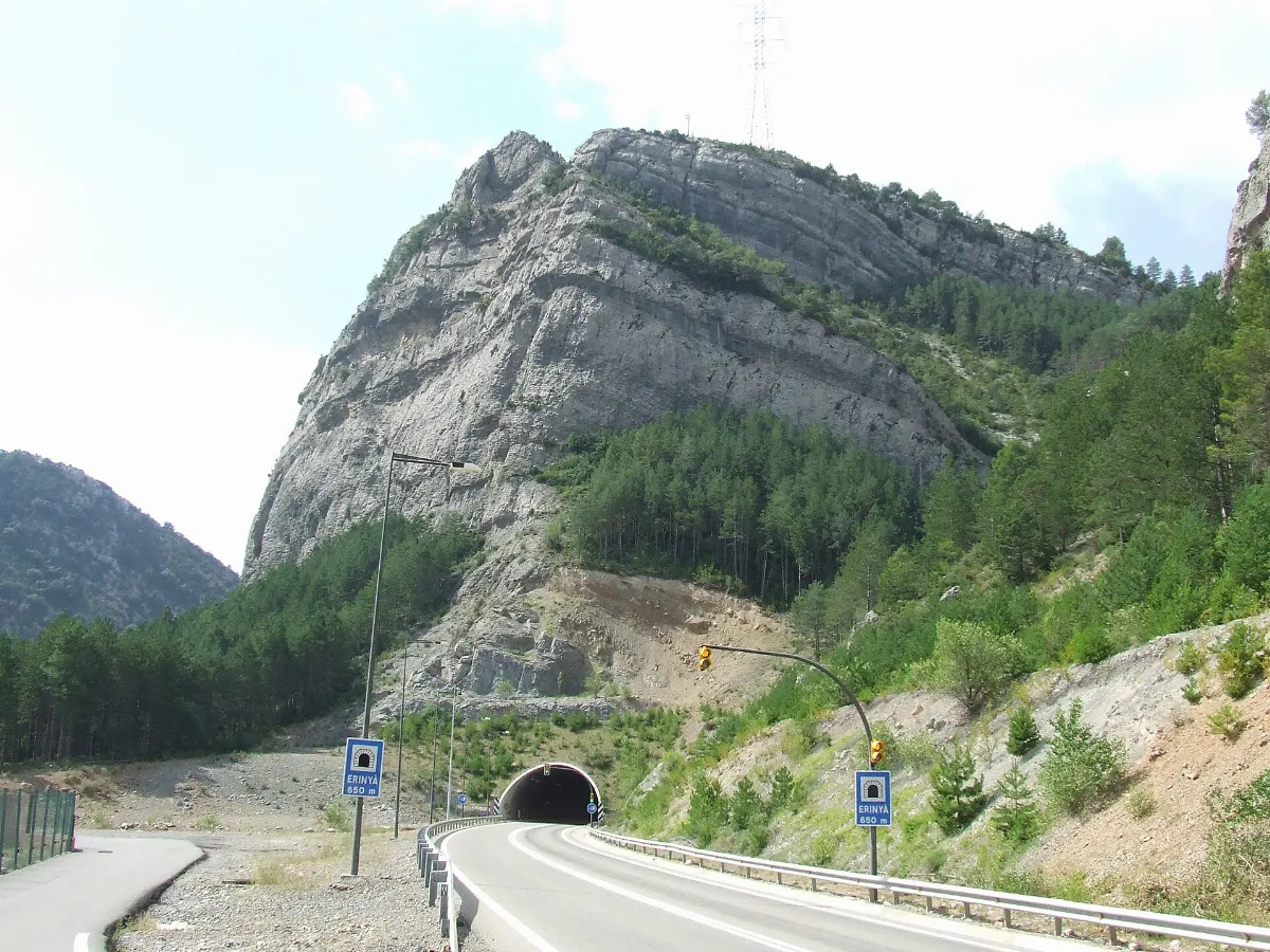 Senterada. N-260 al Túnel d'Erinyà, boca nord