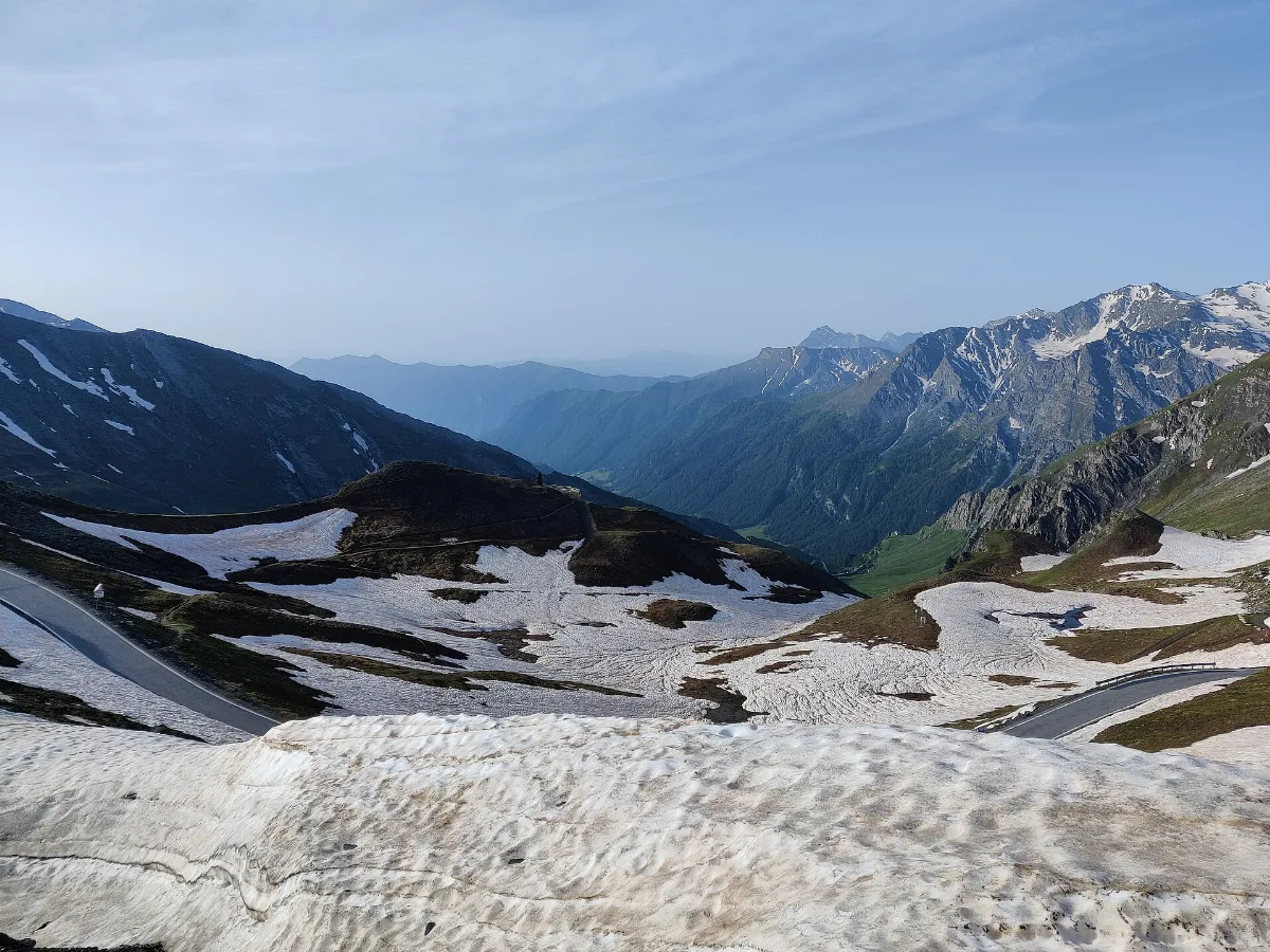 Blick vom Col Agnel - Colle dell'Agnello Richtung Italien