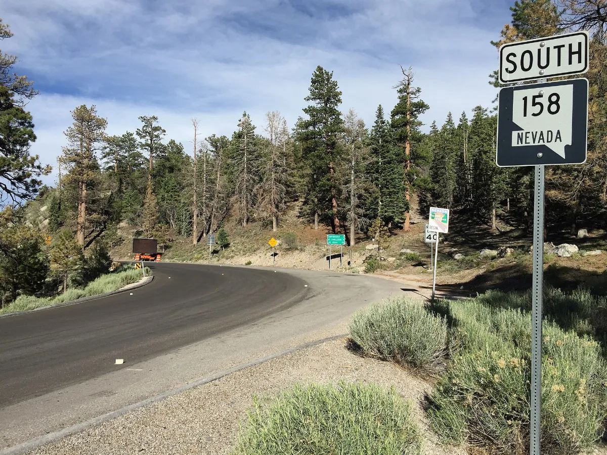 2015-07-12 17 40 49 View south from the north end of Nevada State Route 158 (Deer Creek Road) near Las Vegas, Nevada
