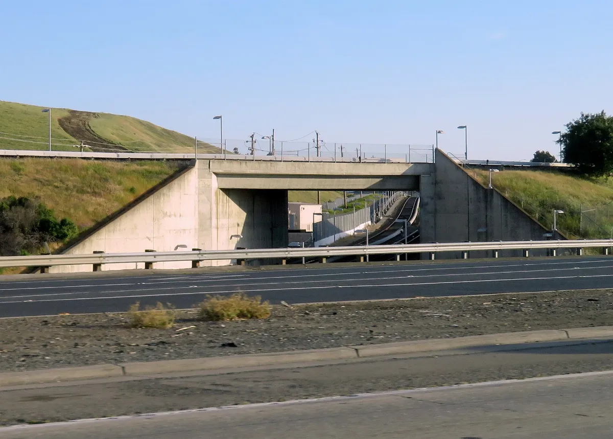 Bridge carrying C75 tail tracks, May 2019