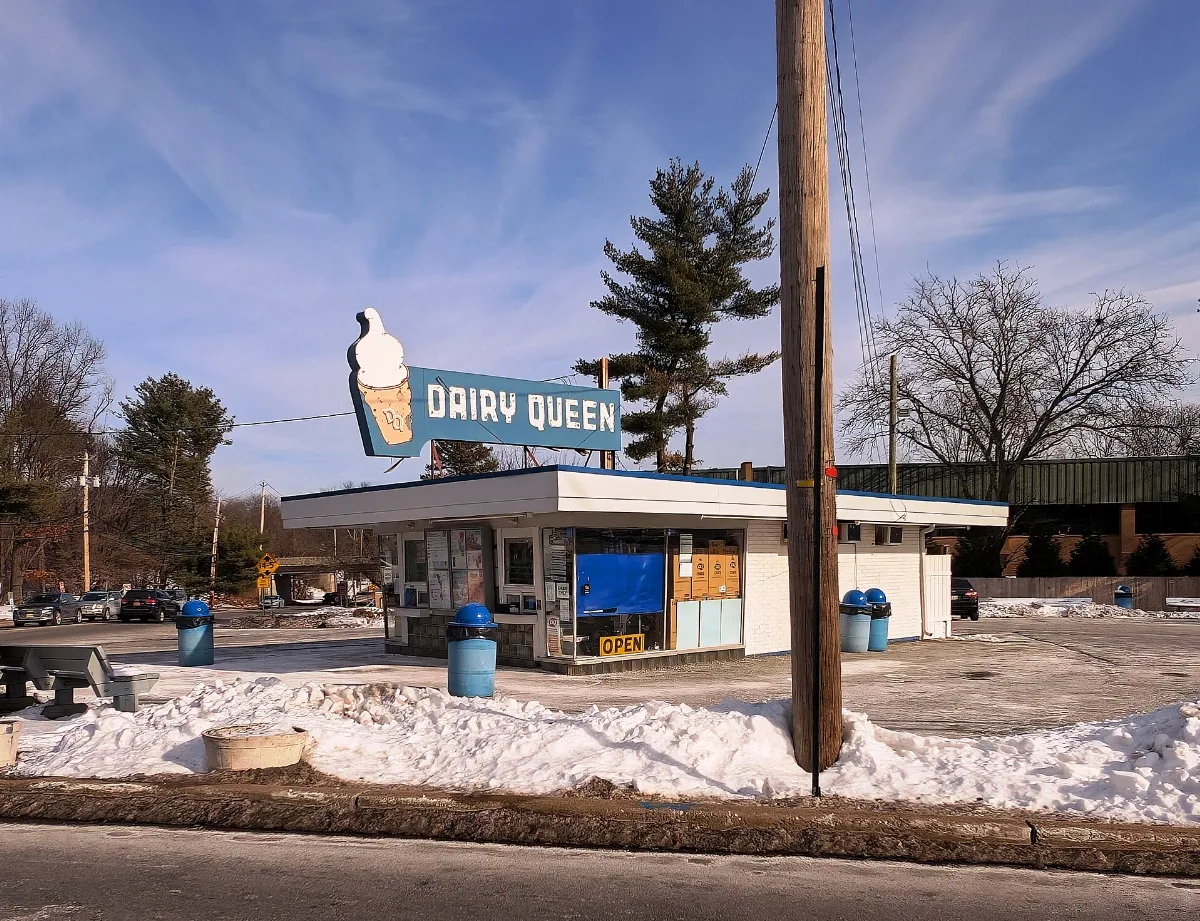 Old style Dairy Queen, Montvale, NJ, Jan. 2025