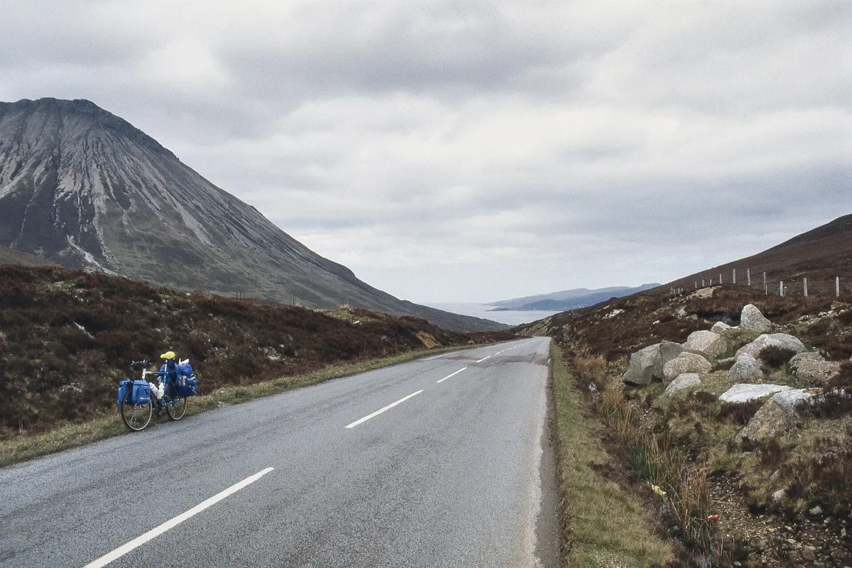 A87 - Sconser, Isle of Skye, Scotland, UK - May 19, 1989