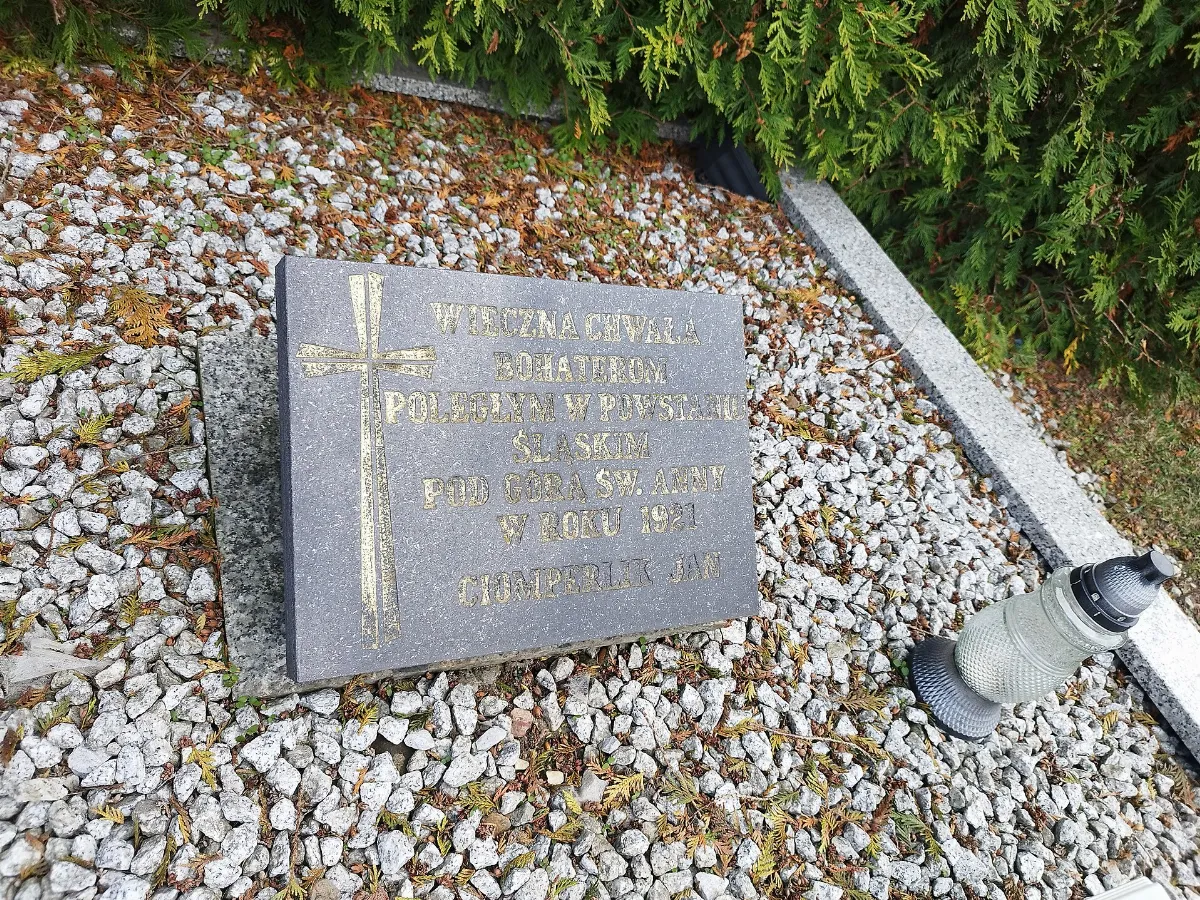 Płyta nagrobna Jan Ciomperlik Olszowa