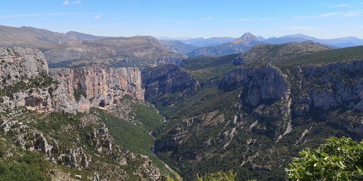 Gorges du Verdon depuis le belvédère du Tilleul