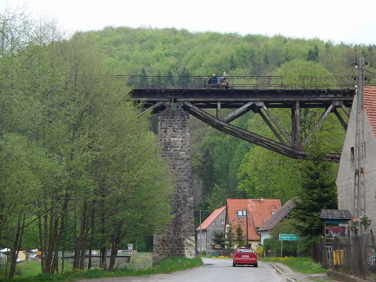 Drezyna na moscie Jugowice