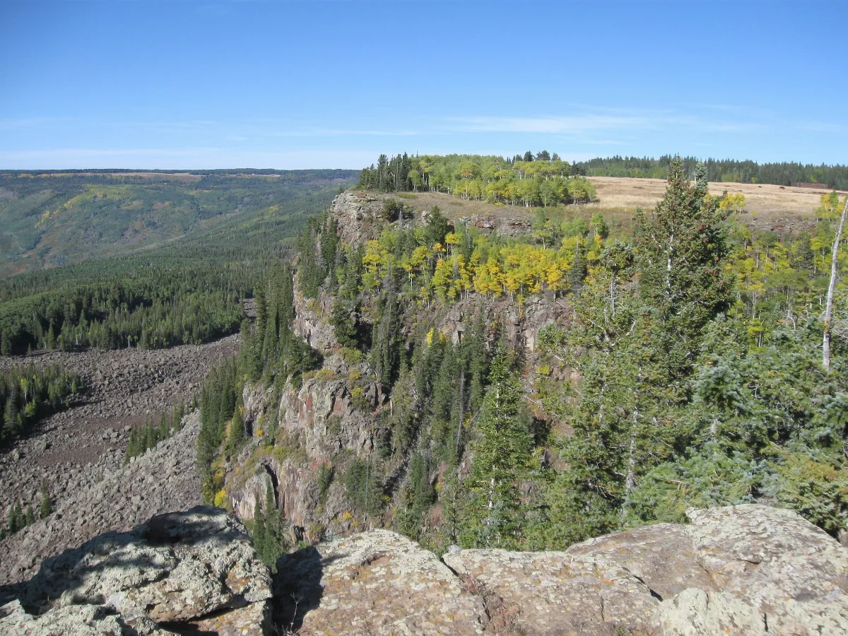 Cliff edge on Grand Mesa Colorado