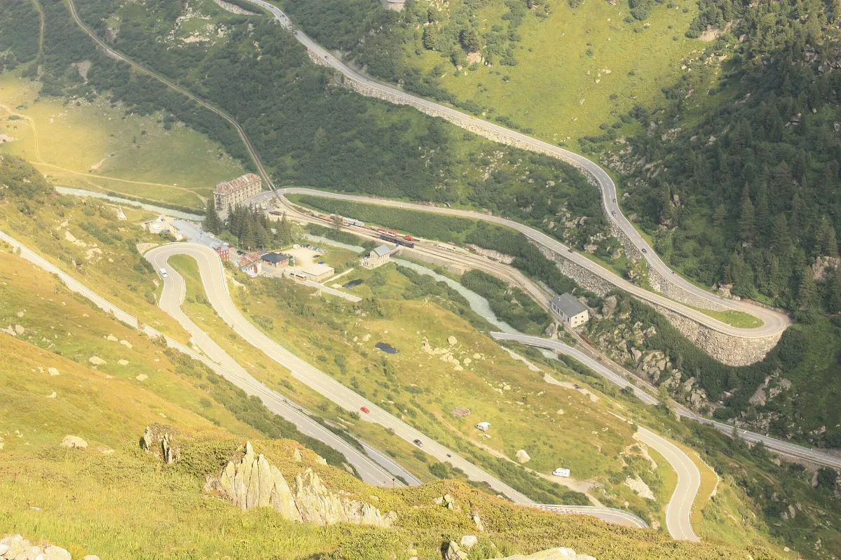 Gletsch depuis le Grimsel