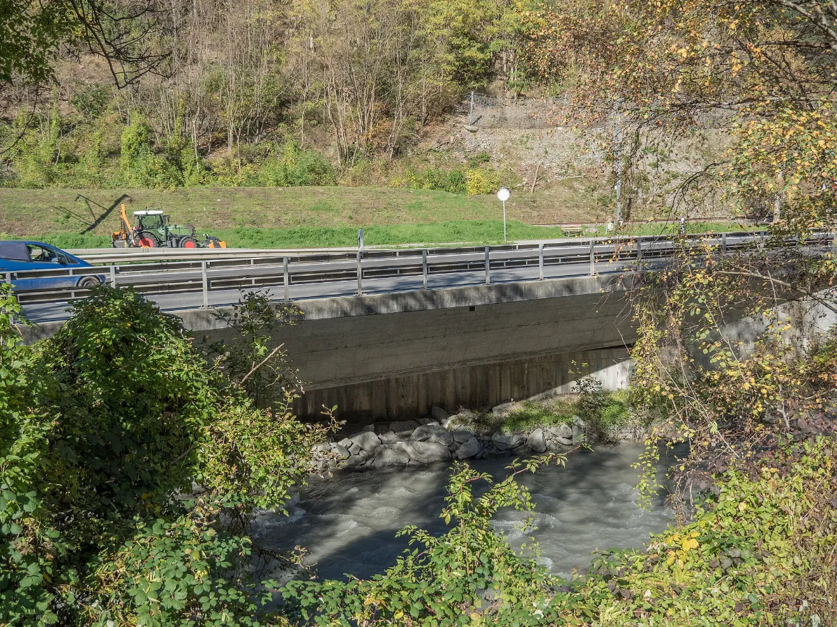 Route du Grand-Saint-Bernard-Brücke über die Dranse, Bovernier VS 20241028-jag9889