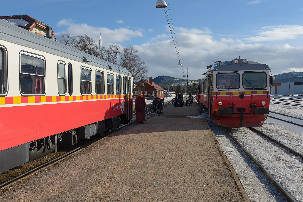 Inlandsbanan Sveg station Mars 2013