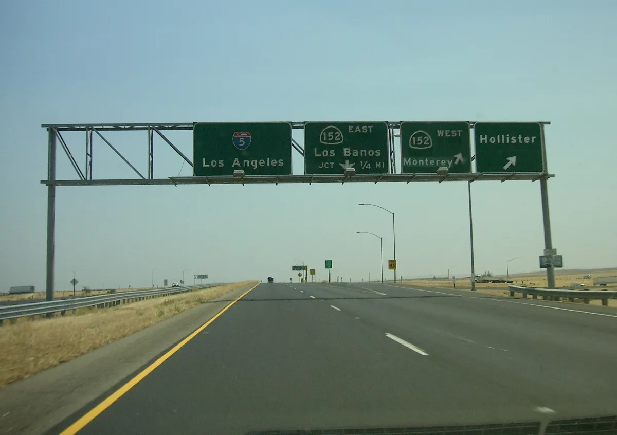 I-5 south at SR 152