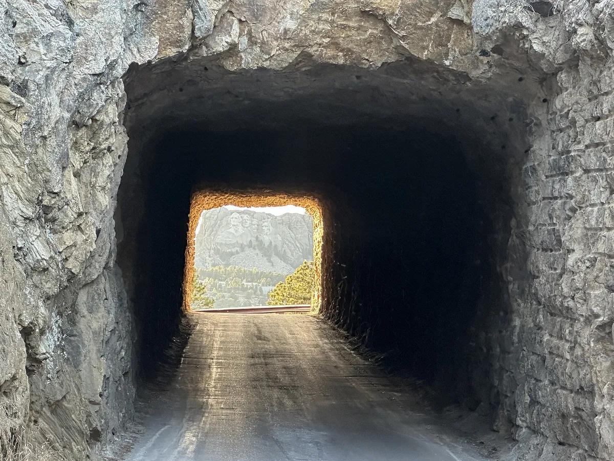 Through a Hill to Rushmore