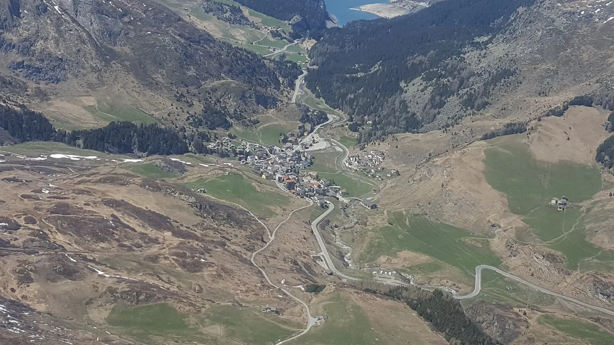 Bivio as seen from a helicopter 1