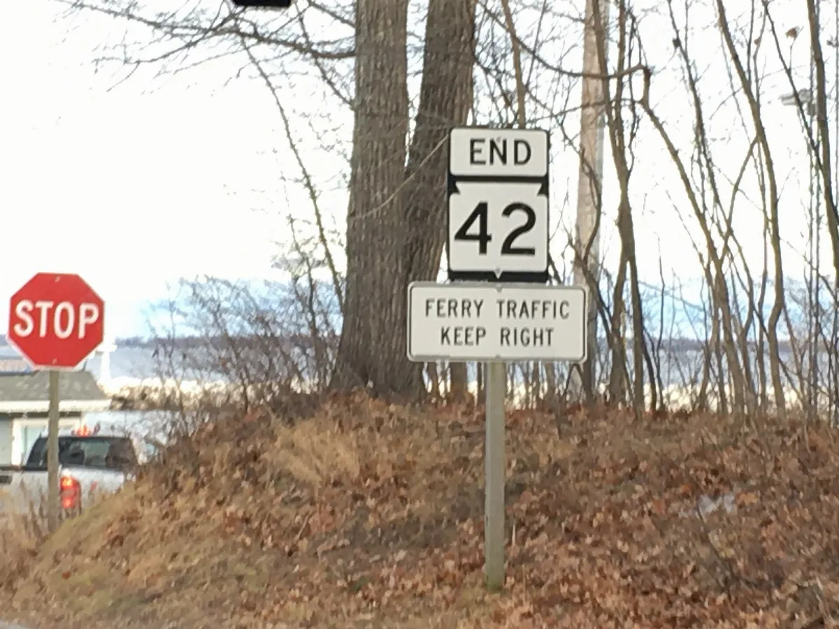 Northern end of WIS 42